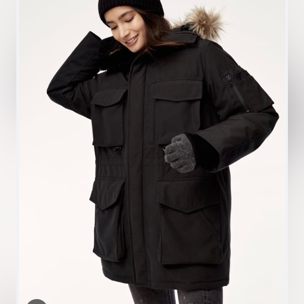 Golden by Tna true north parka in black . Stylish and will keep you very warm!